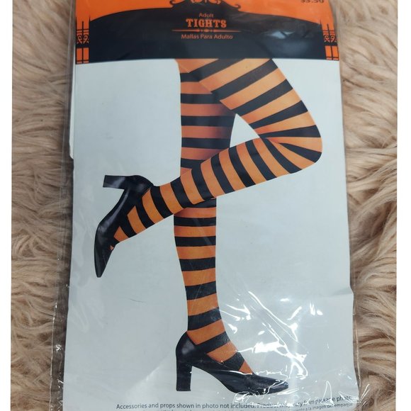 💜$5💜NWOT HALLOWEEN ADULT WITCH TIGHTS -ONE SIZE - Picture 1 of 3
